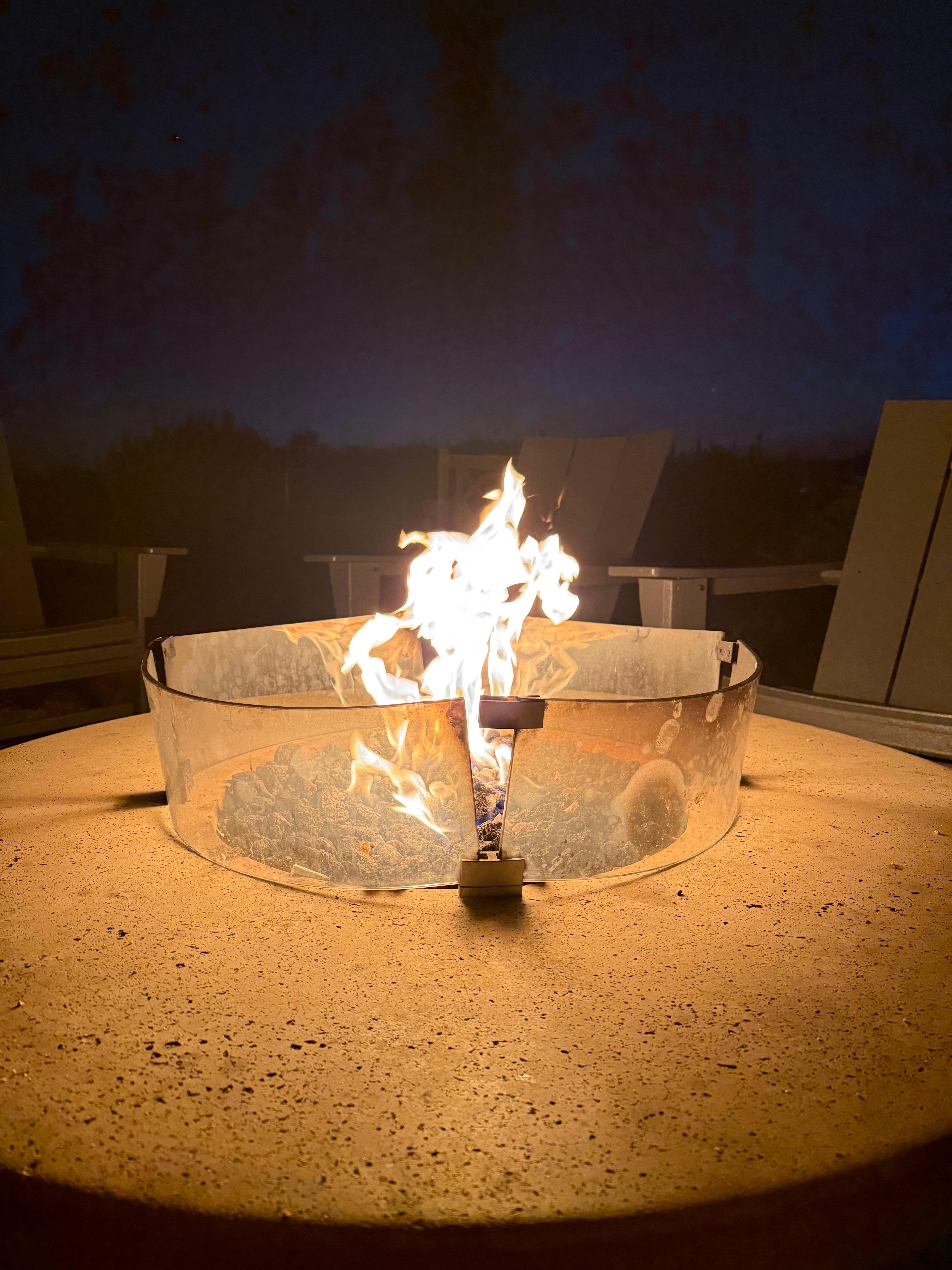 Fire pit right outside of room