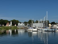 The house from the marina