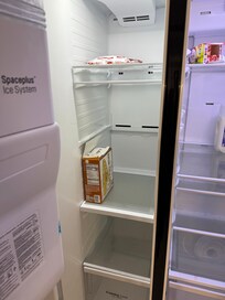 Freezer not cleaned out.