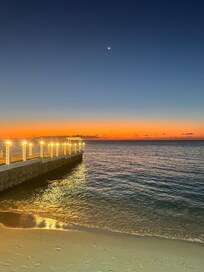 Sunset view from dinner at the buffet
