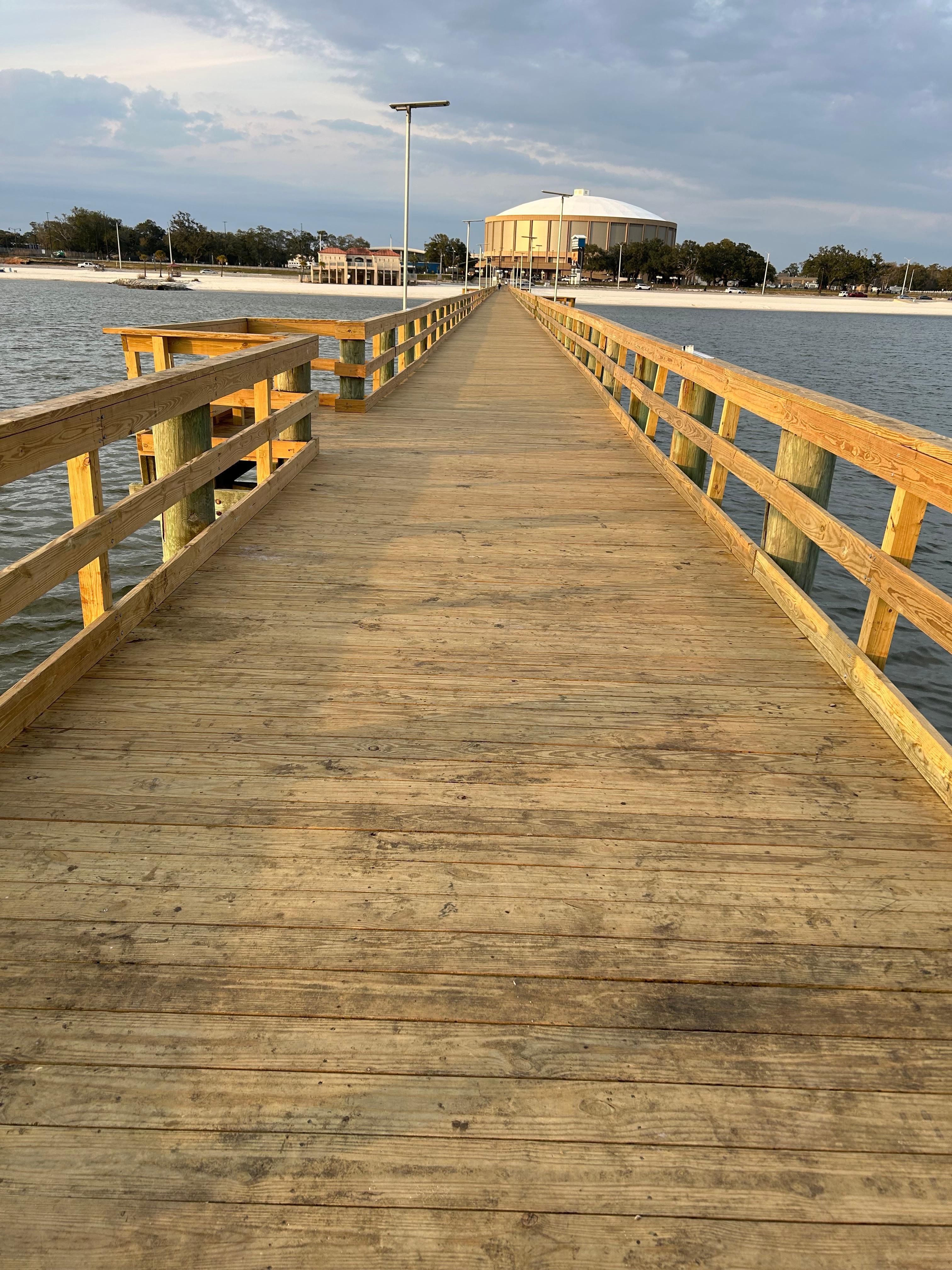 The pier just across from the condi