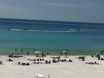 Spring break. Lots of people on the beach