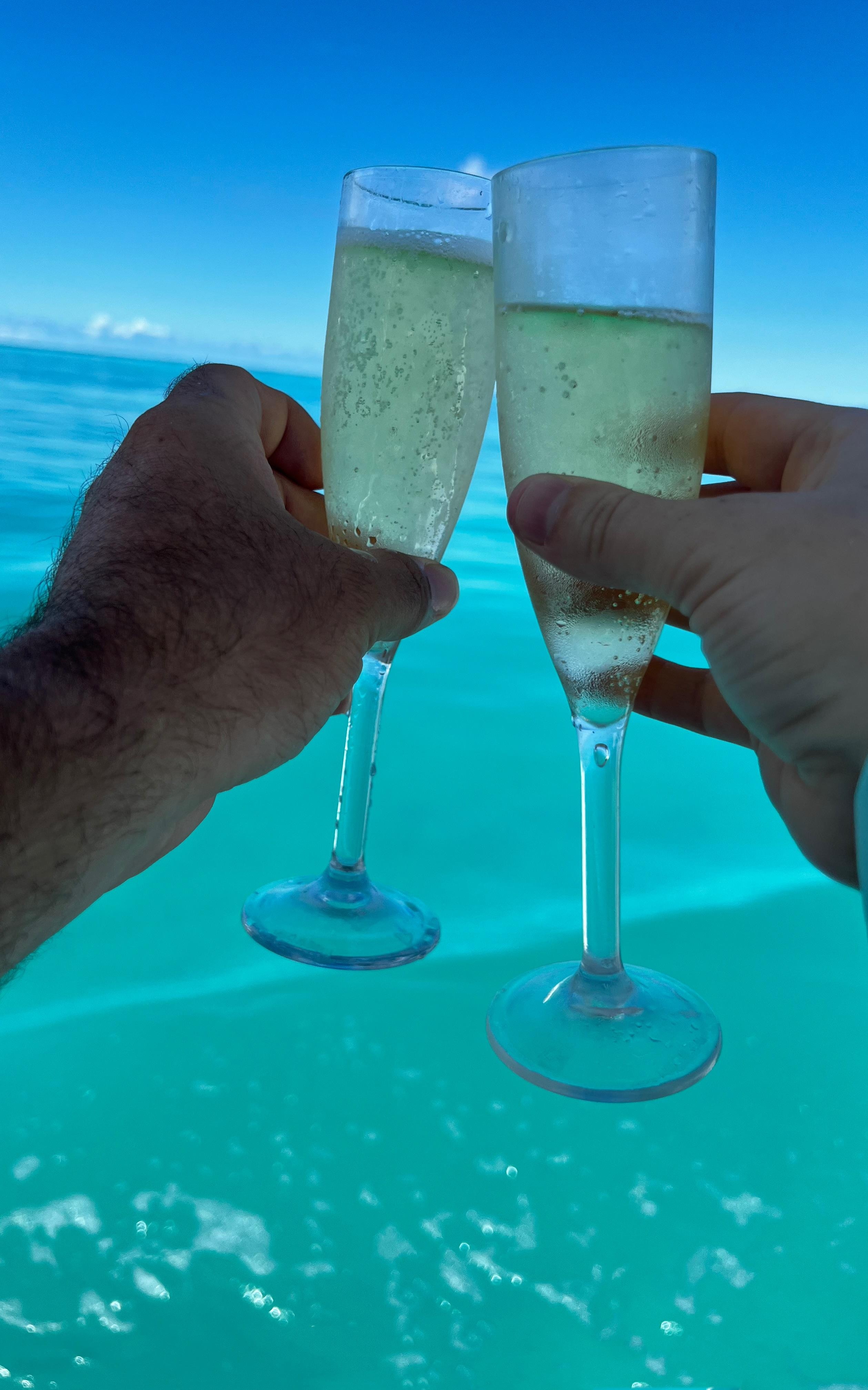 Cheers to the 2 year anniversary on the beach 