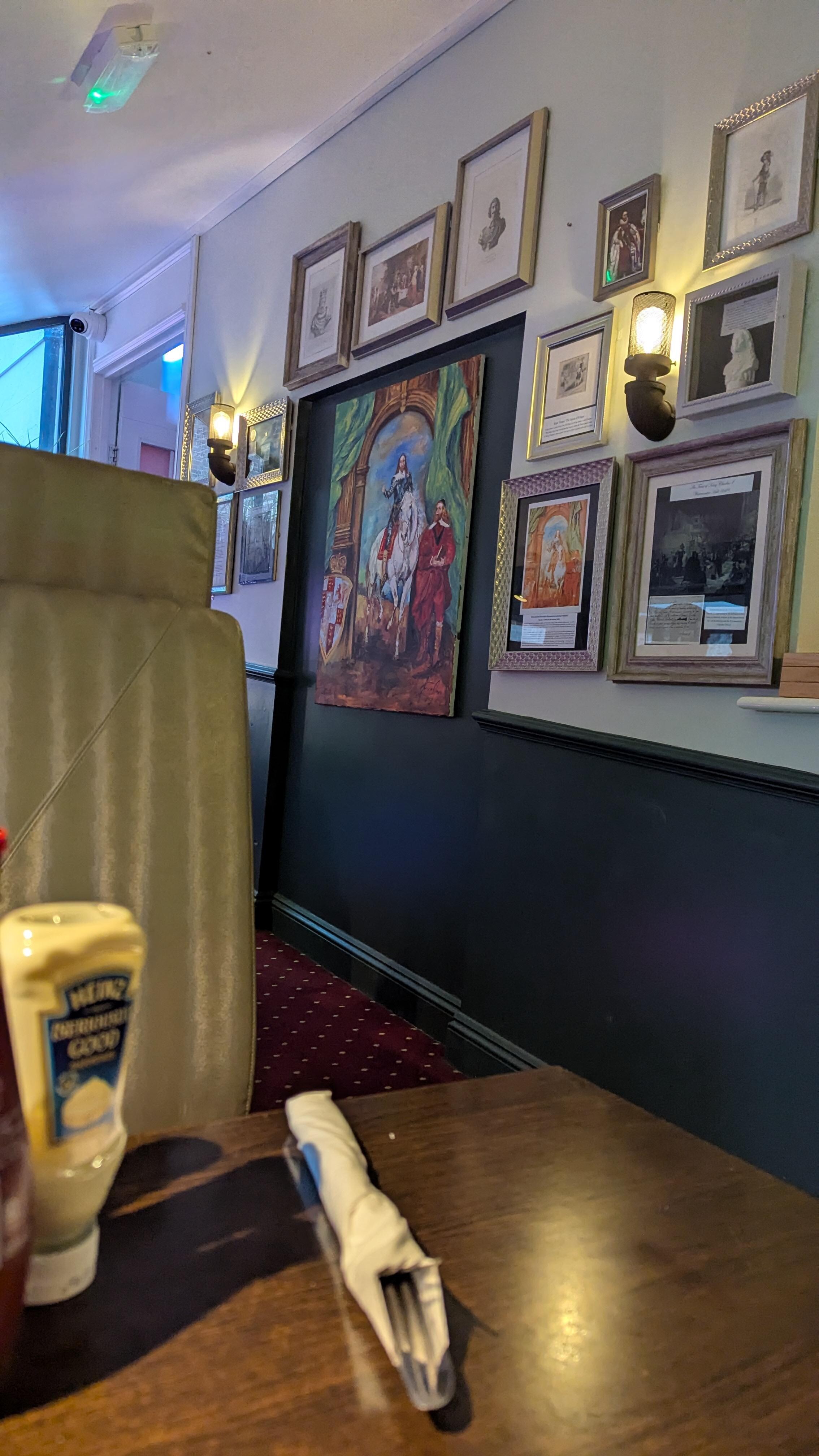 The side booths.