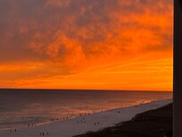 Sunset from the balcony.