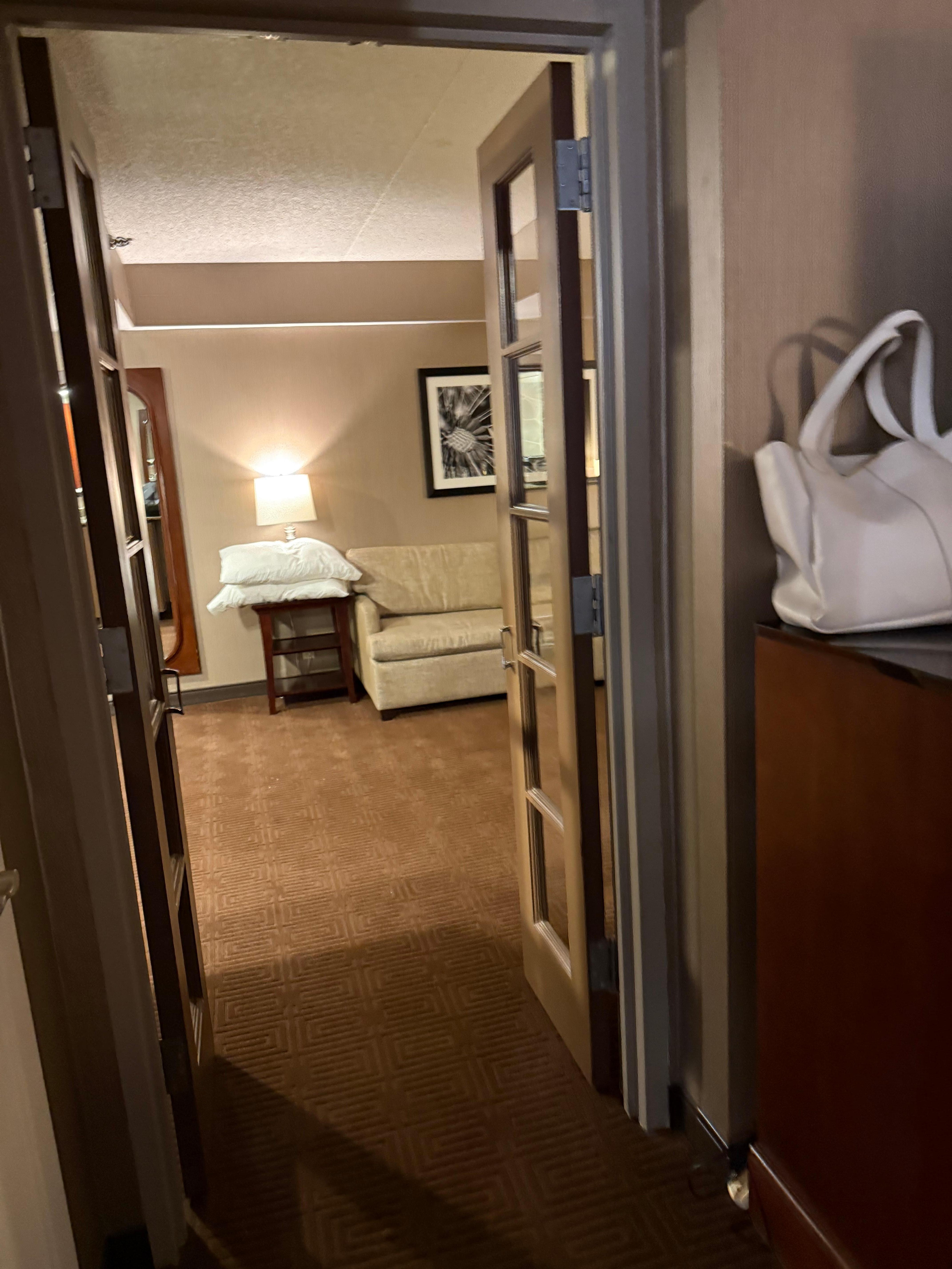 It looks old, and furniture looks deteriorated.