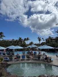Pool area, which was huge