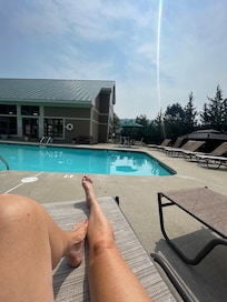 Had the pool mostly to myself a few mornings !