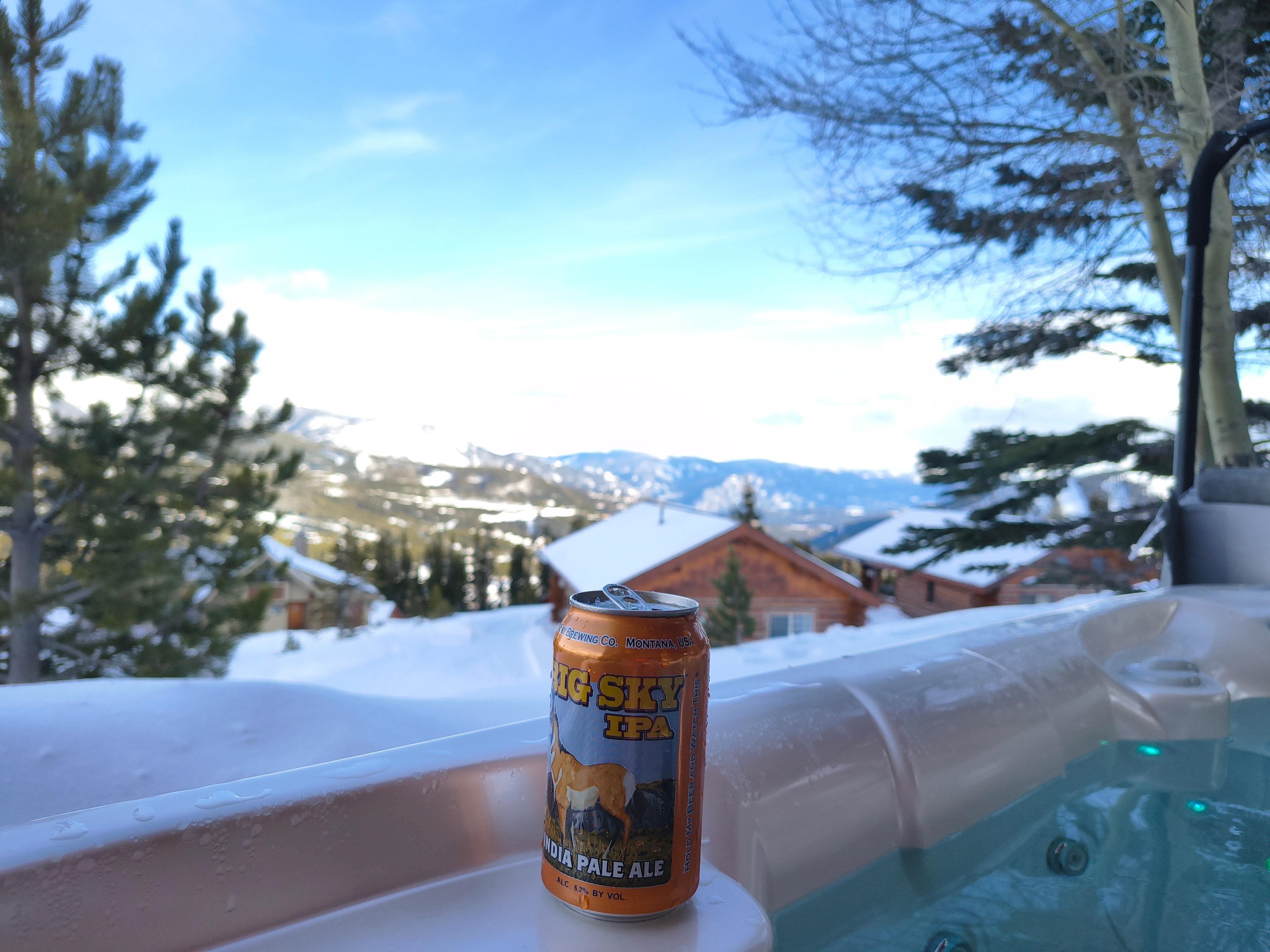 Beers in the tub... I recommend the Big Sky IPA