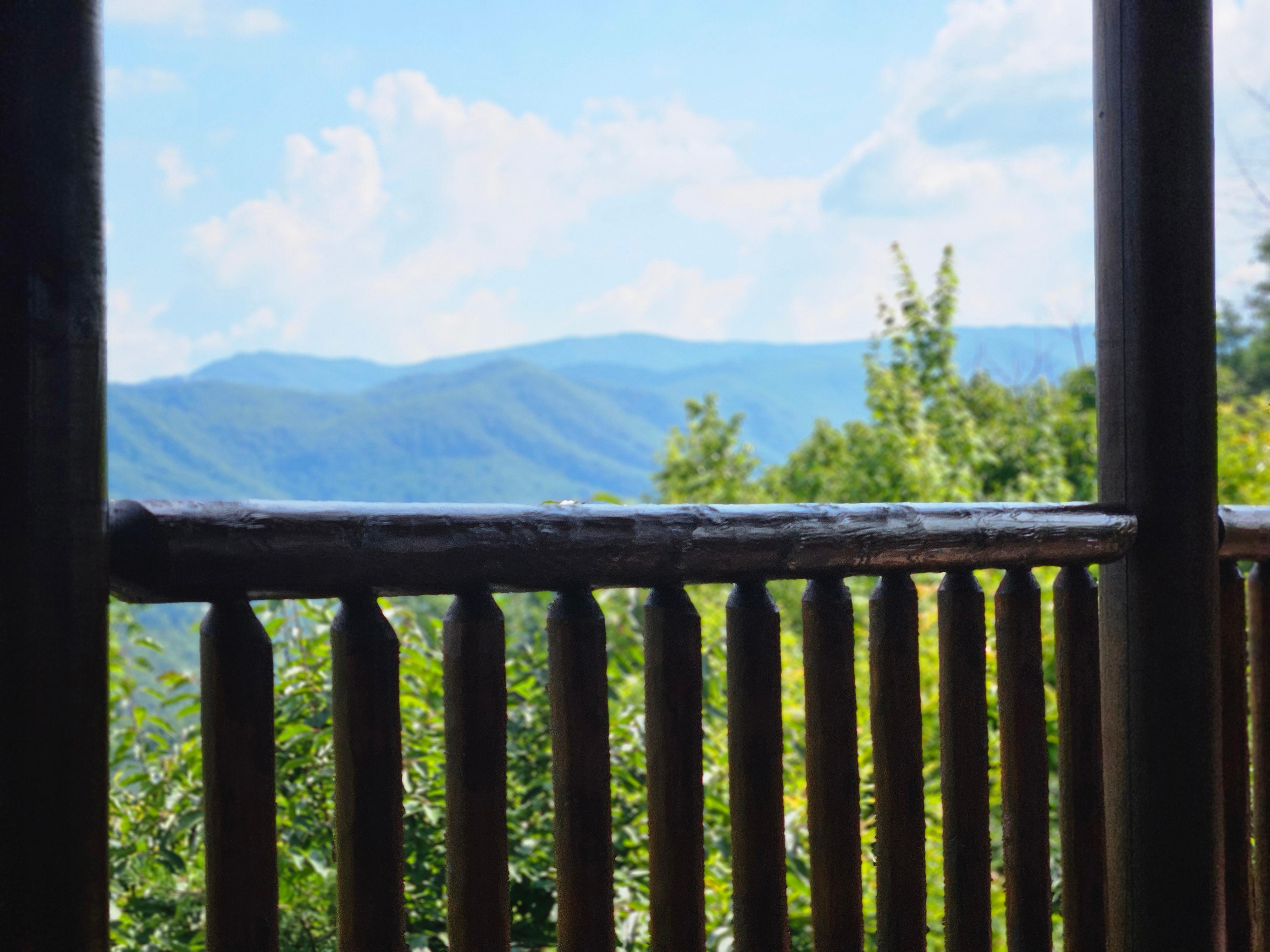 Mountain view from balcony