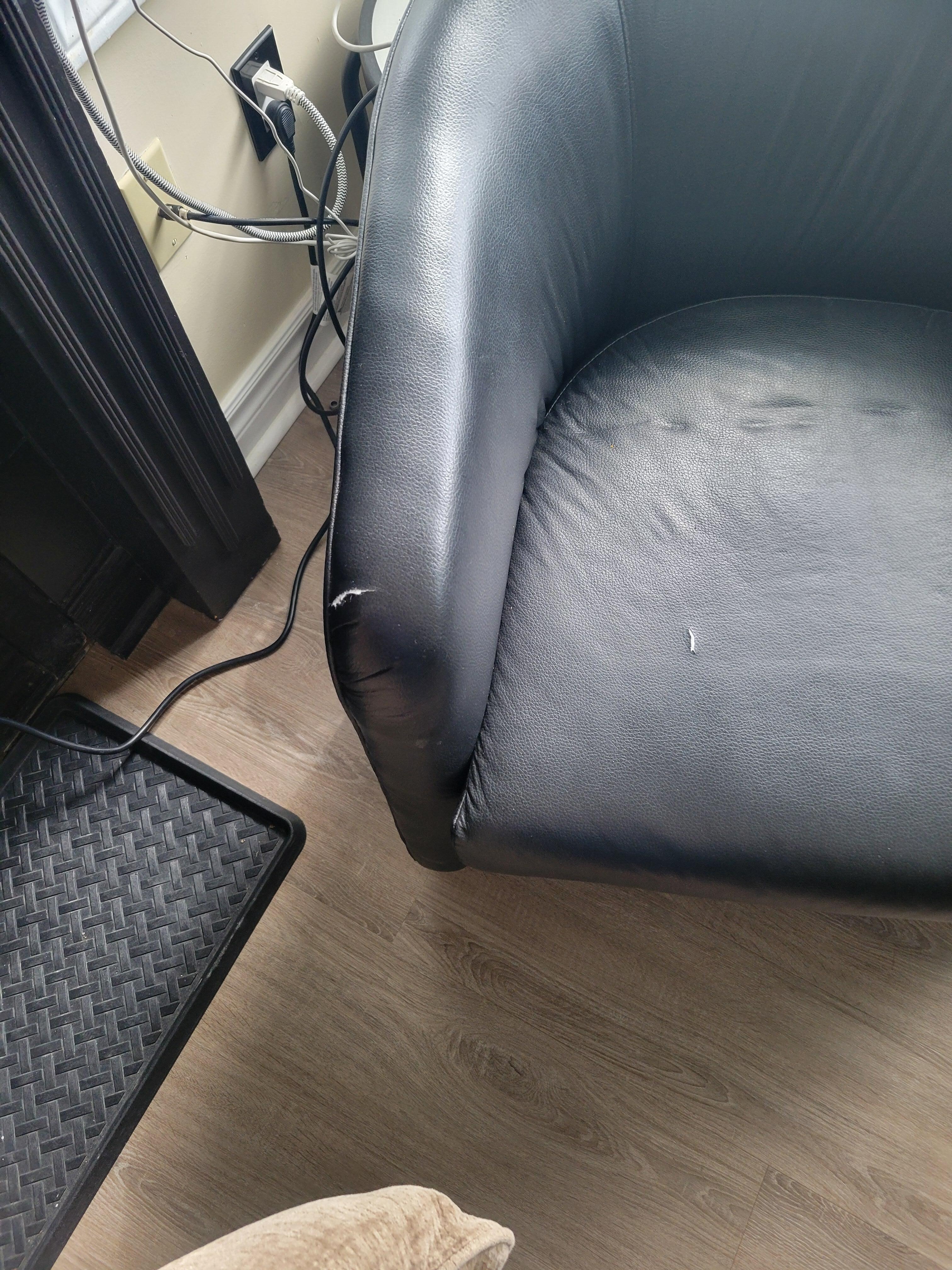 Tears in the furniture 