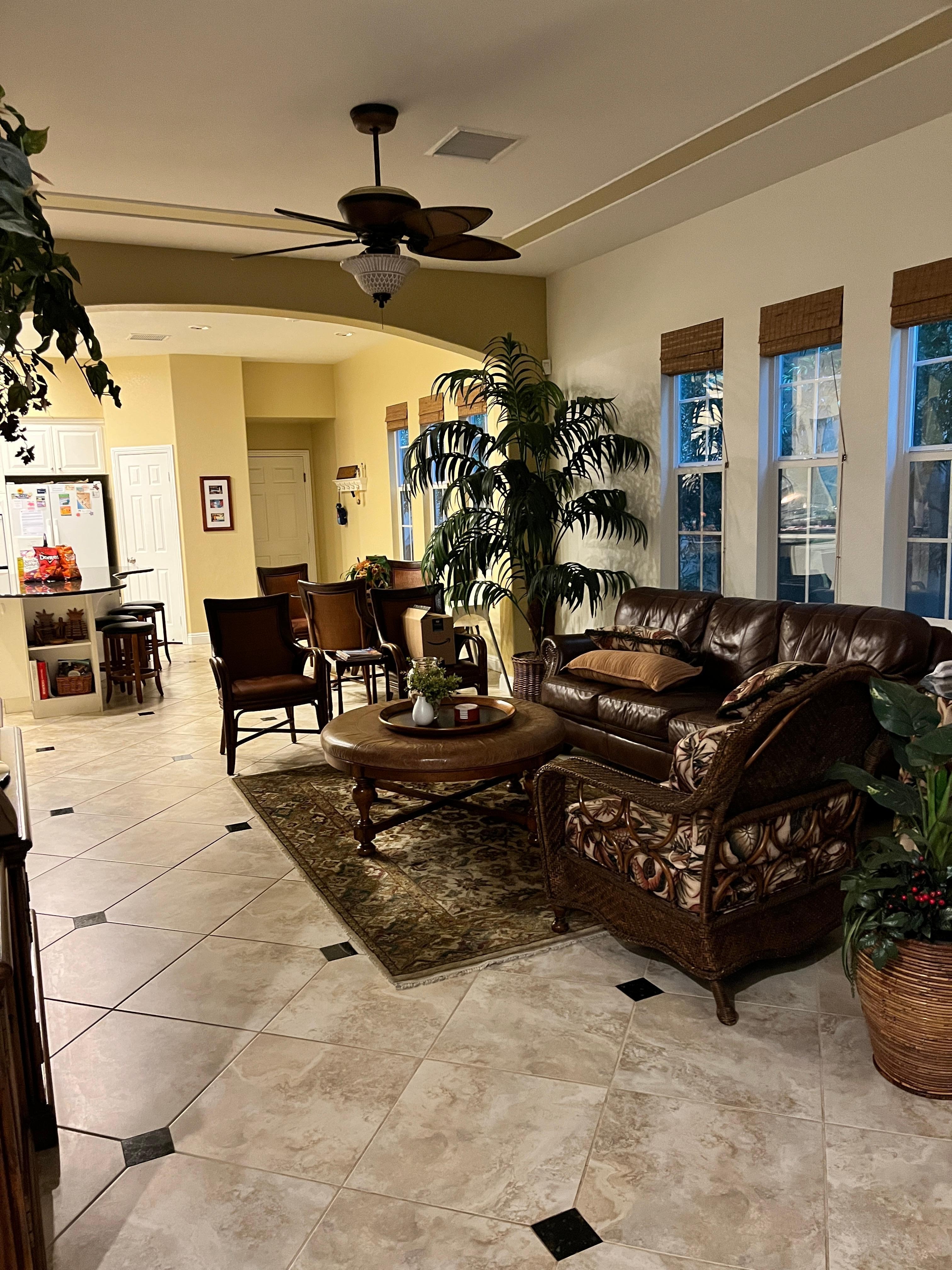 One of two living rooms. 