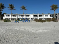 View of building from beach
