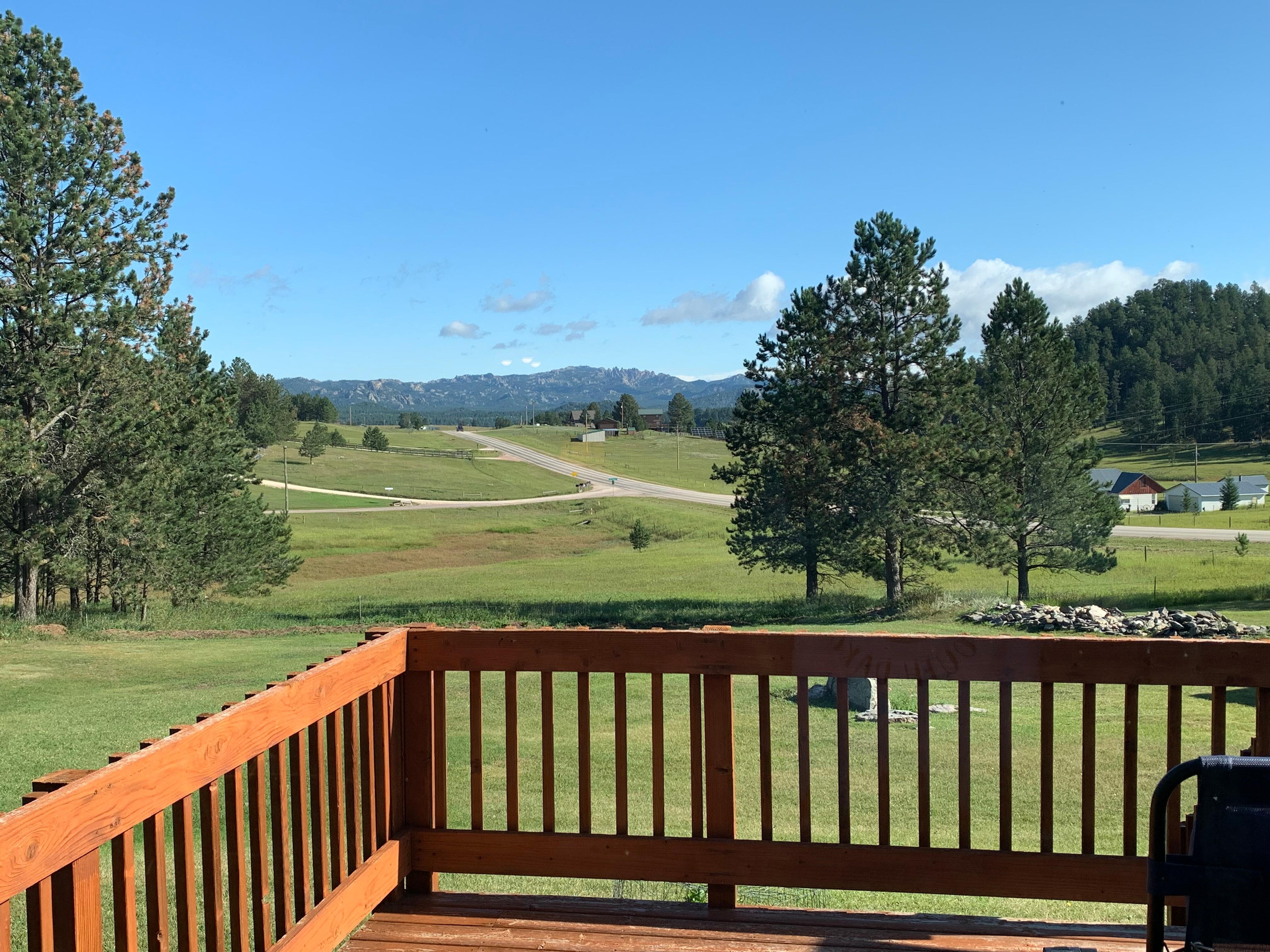 View from the bigger porch