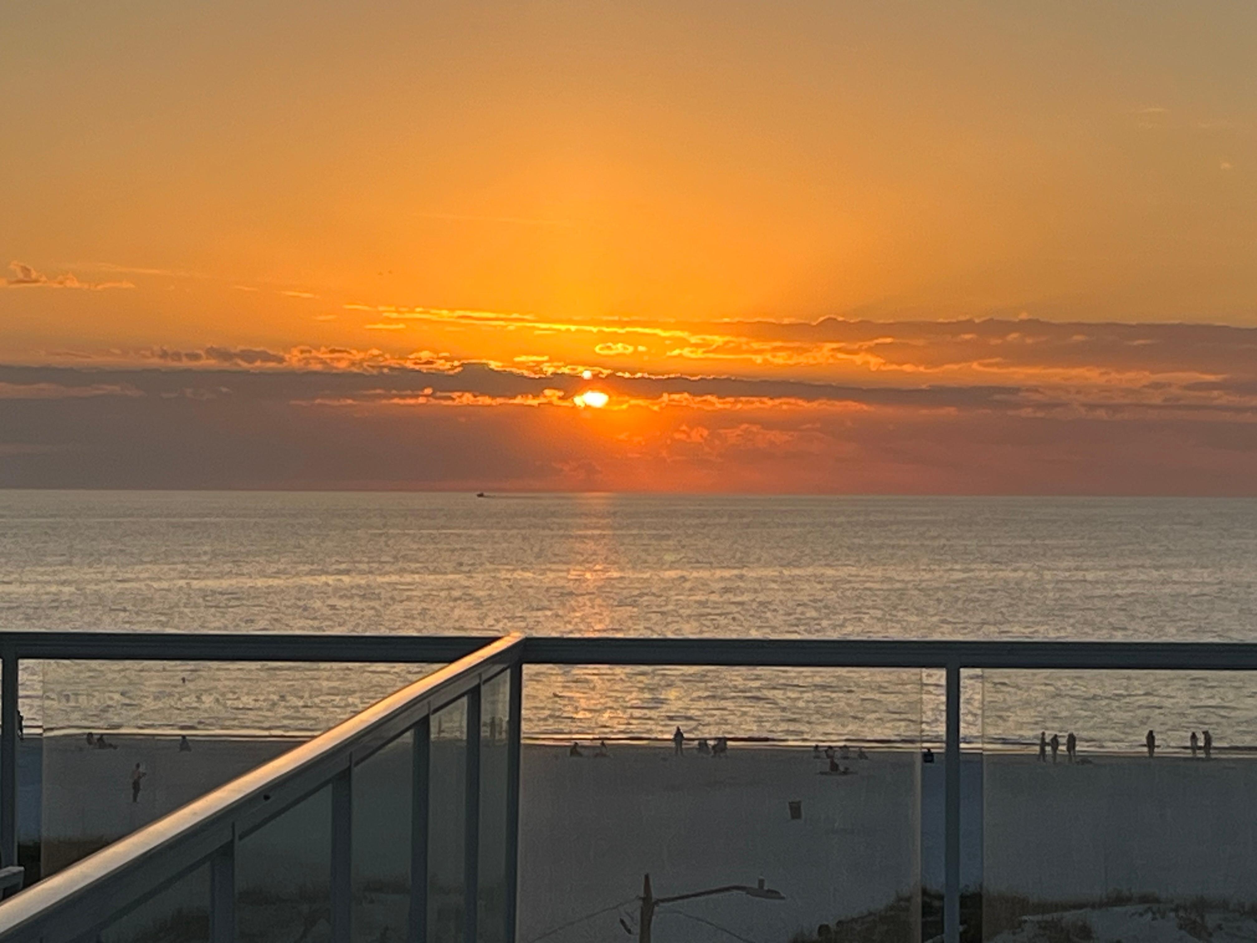 Sunset at rooftop pool. Beautiful! 