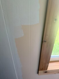 paint / holes / scratches in wall