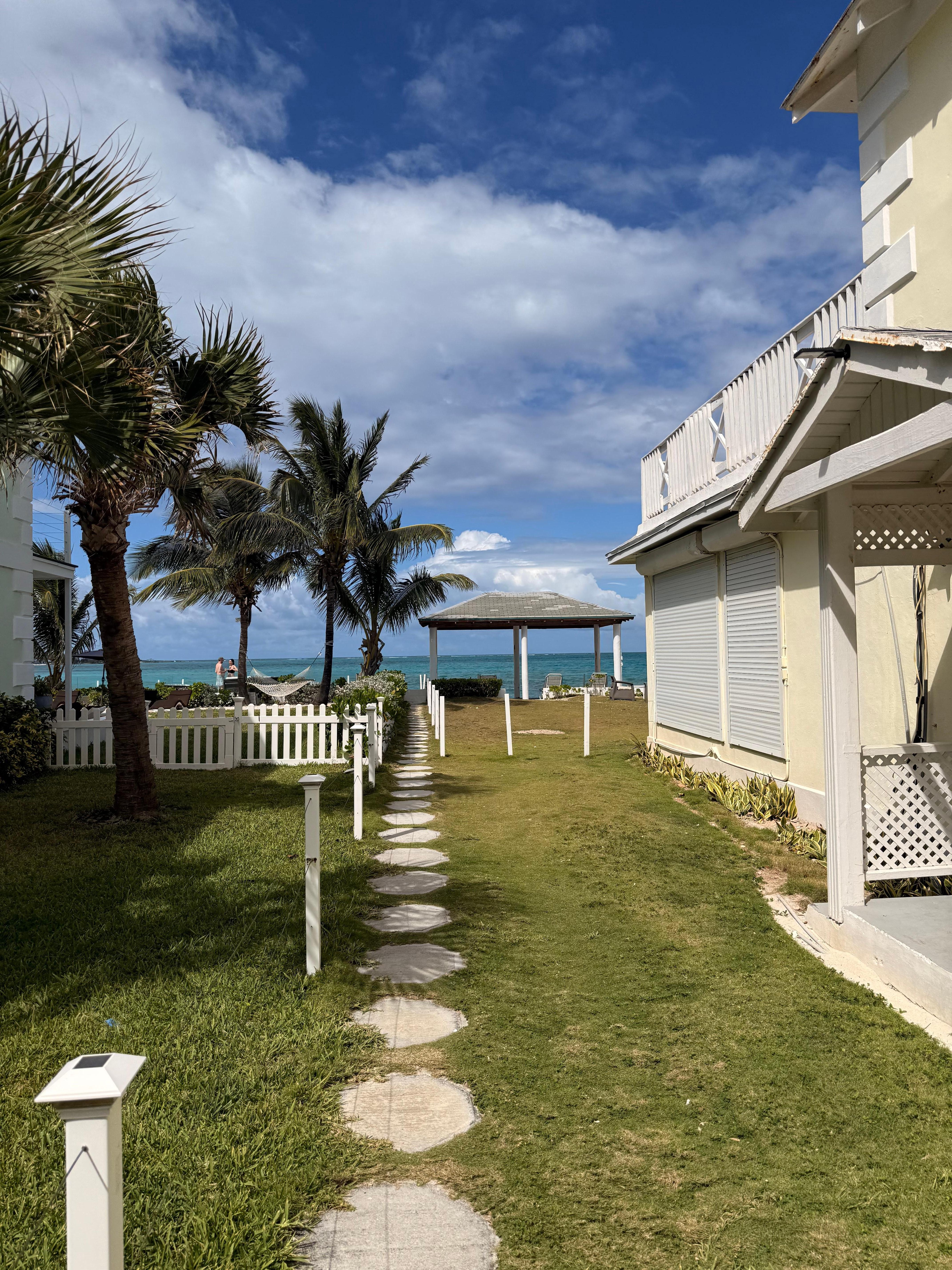 The pathway to the beach. 