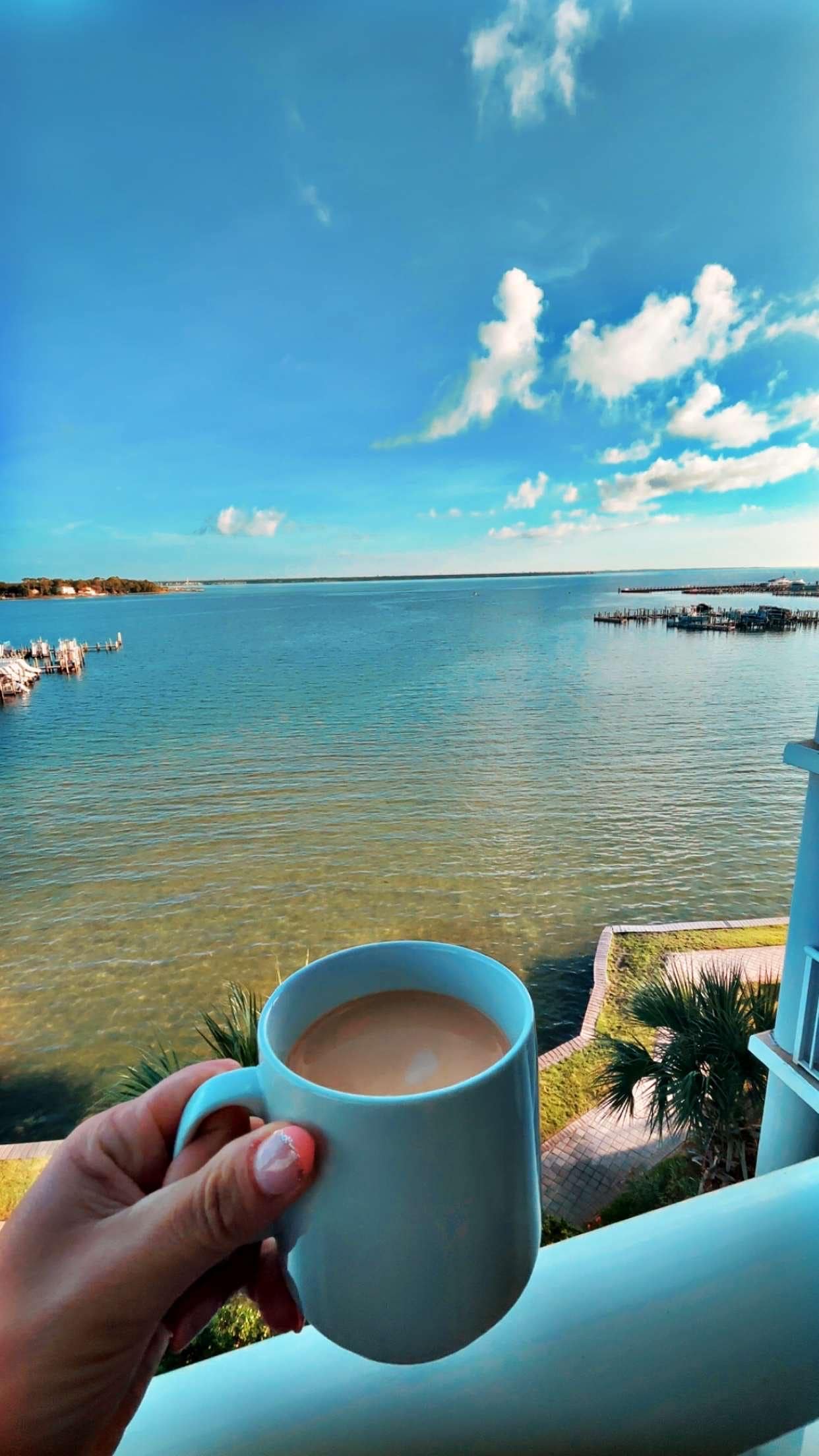 View from the balcony in the morning