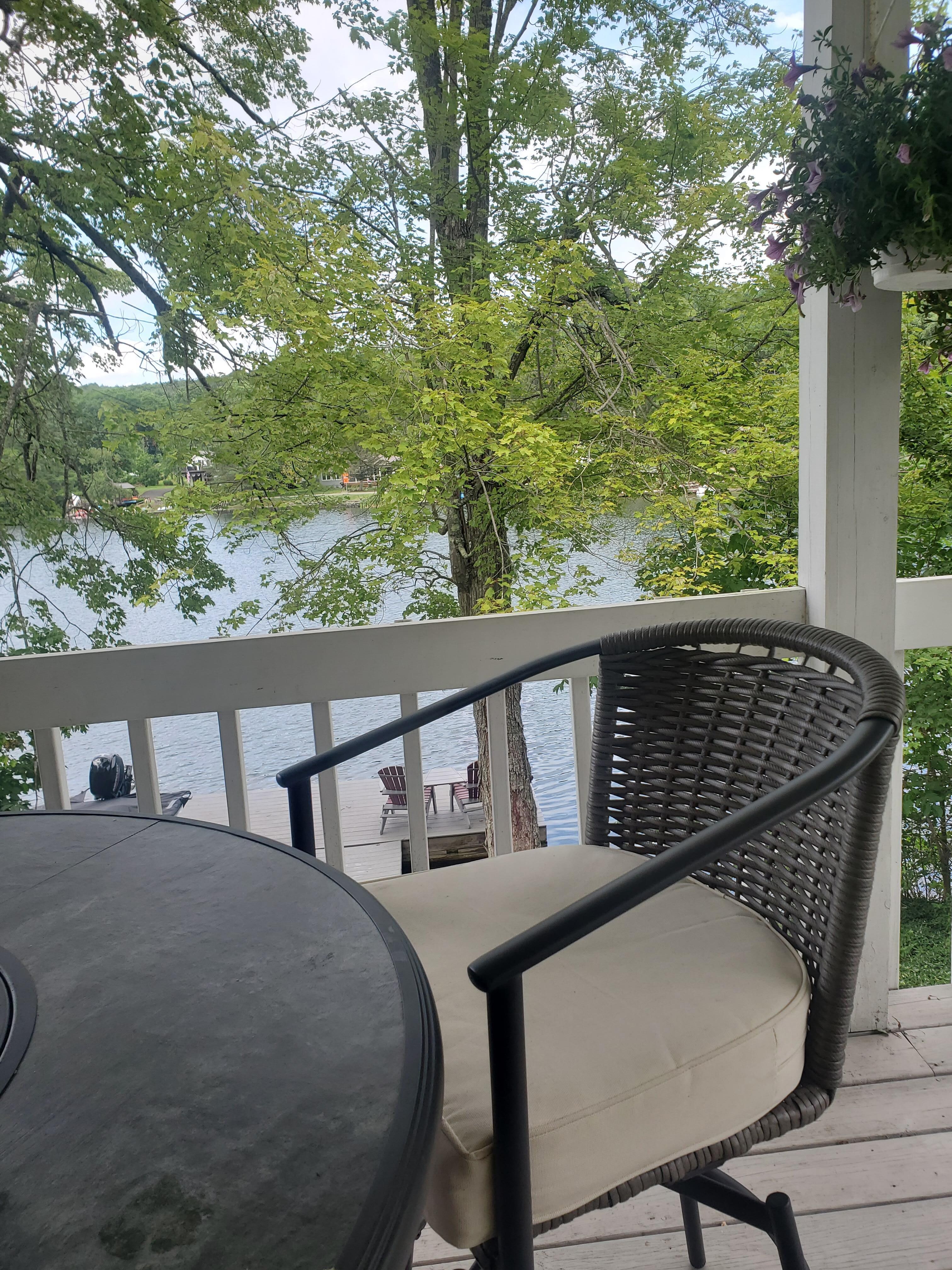 View from porch. High up away from bugs

