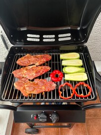 BBQ on balcony