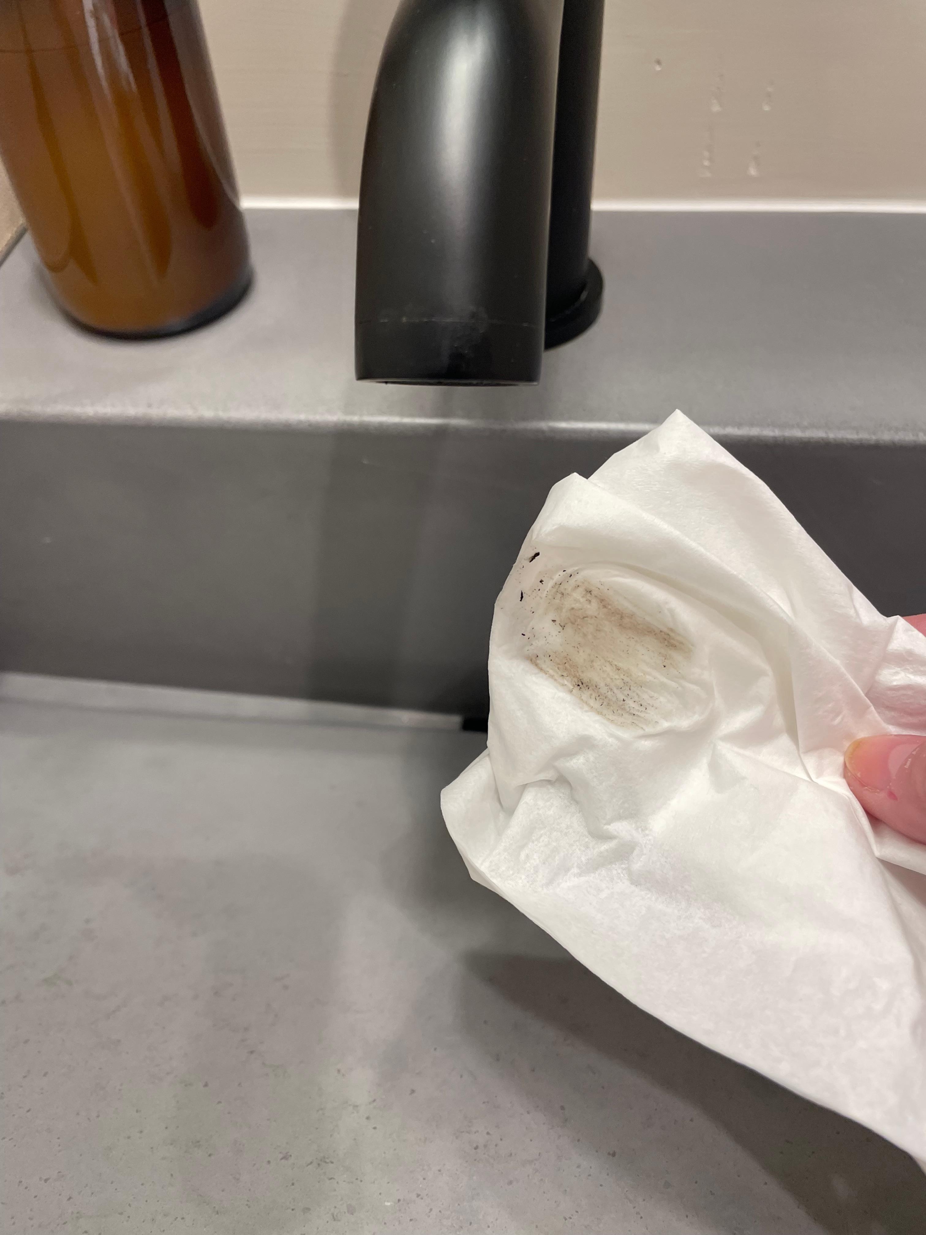 If you want to know how your cleaning crew is doing wipe under the spigot!  YUCK!!