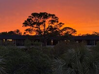 A sunset from the patio