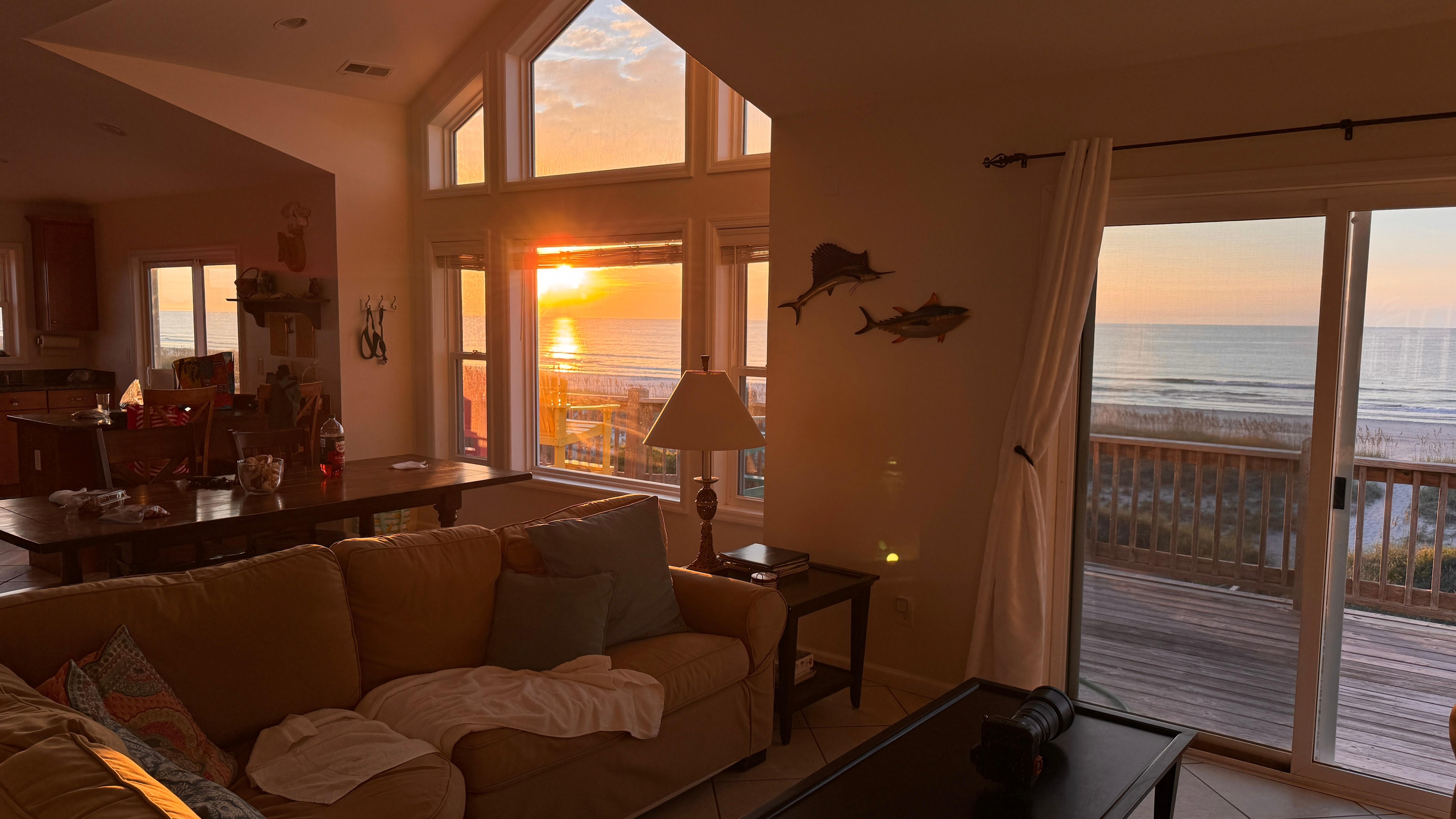 Excellent beach view and light even from inside