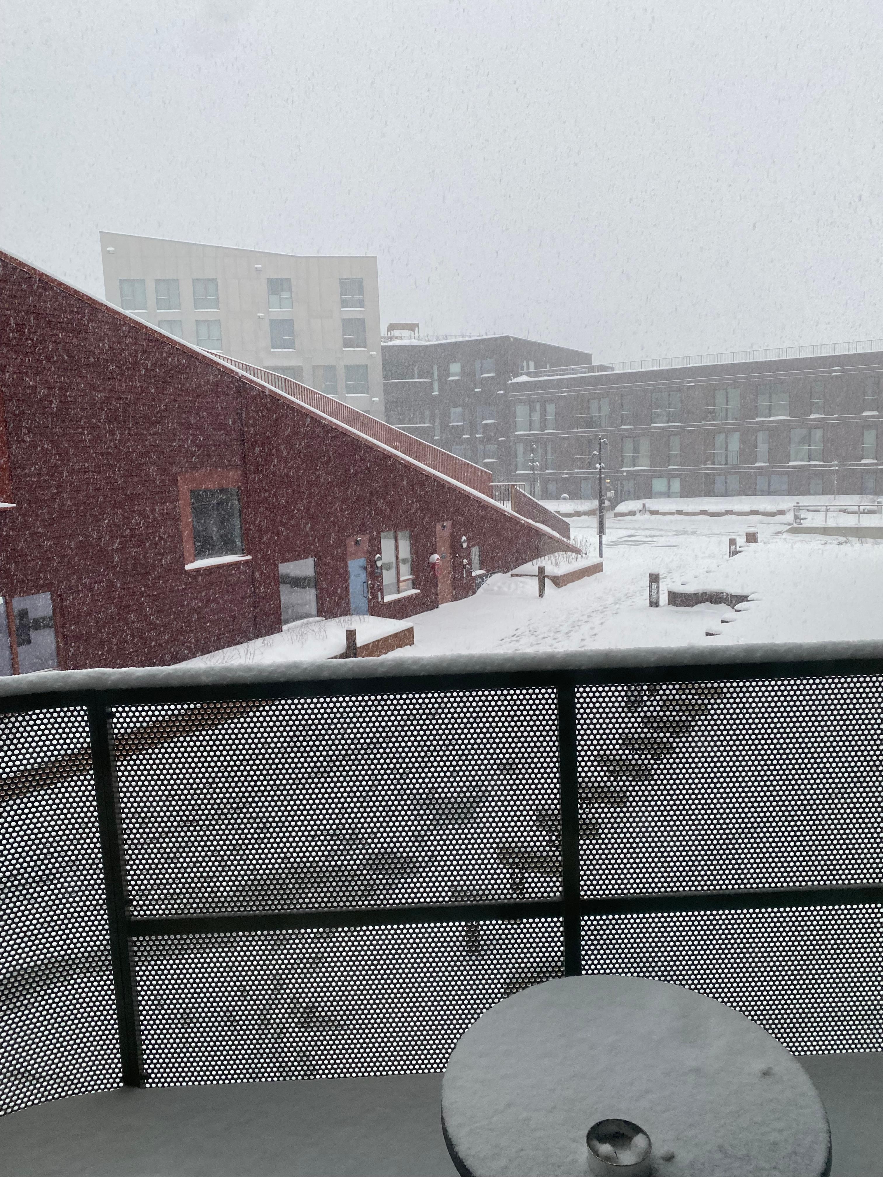 View from the balcony on a 2 bedroom city view apartment 