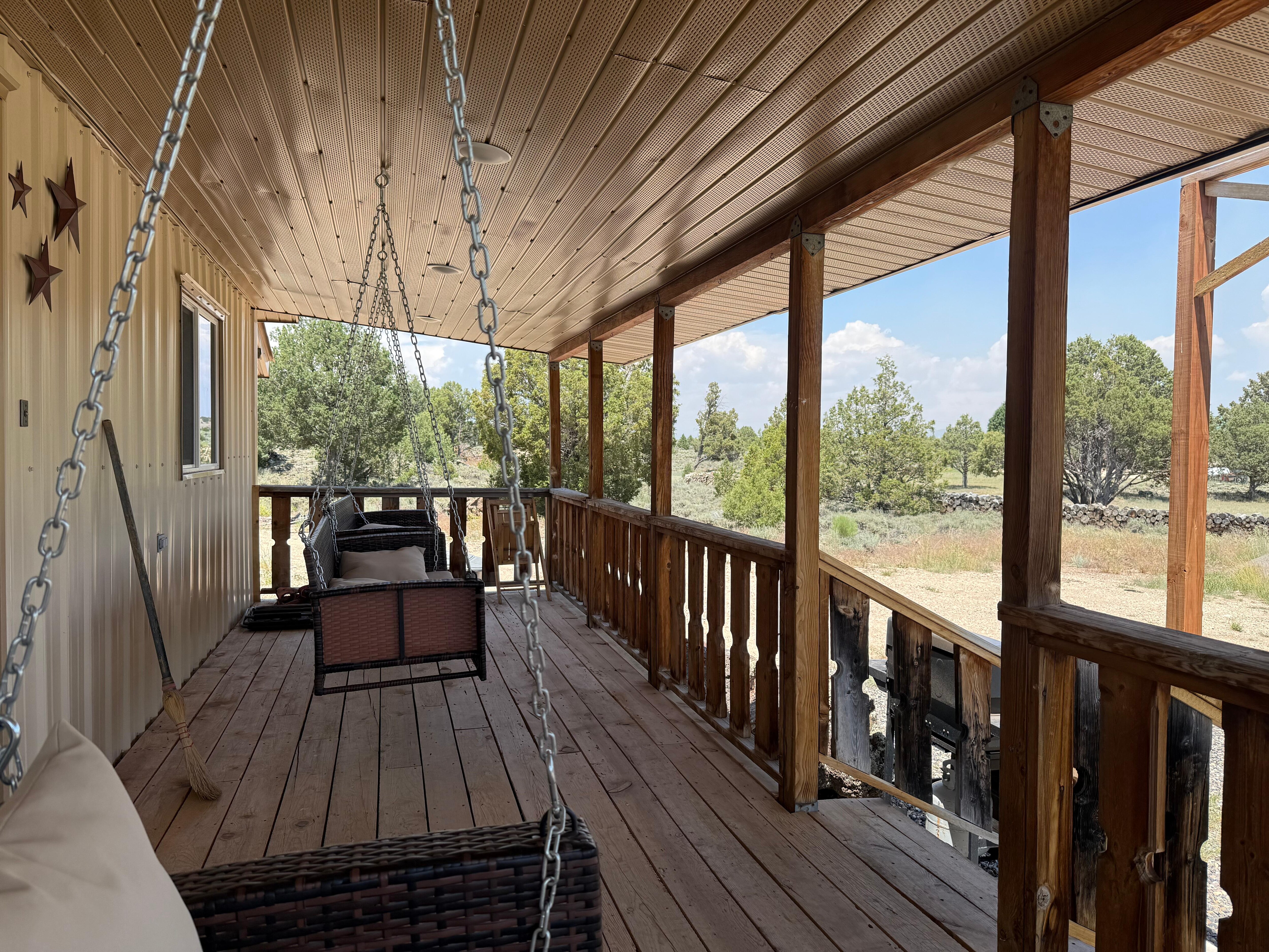 The porch was very nice.