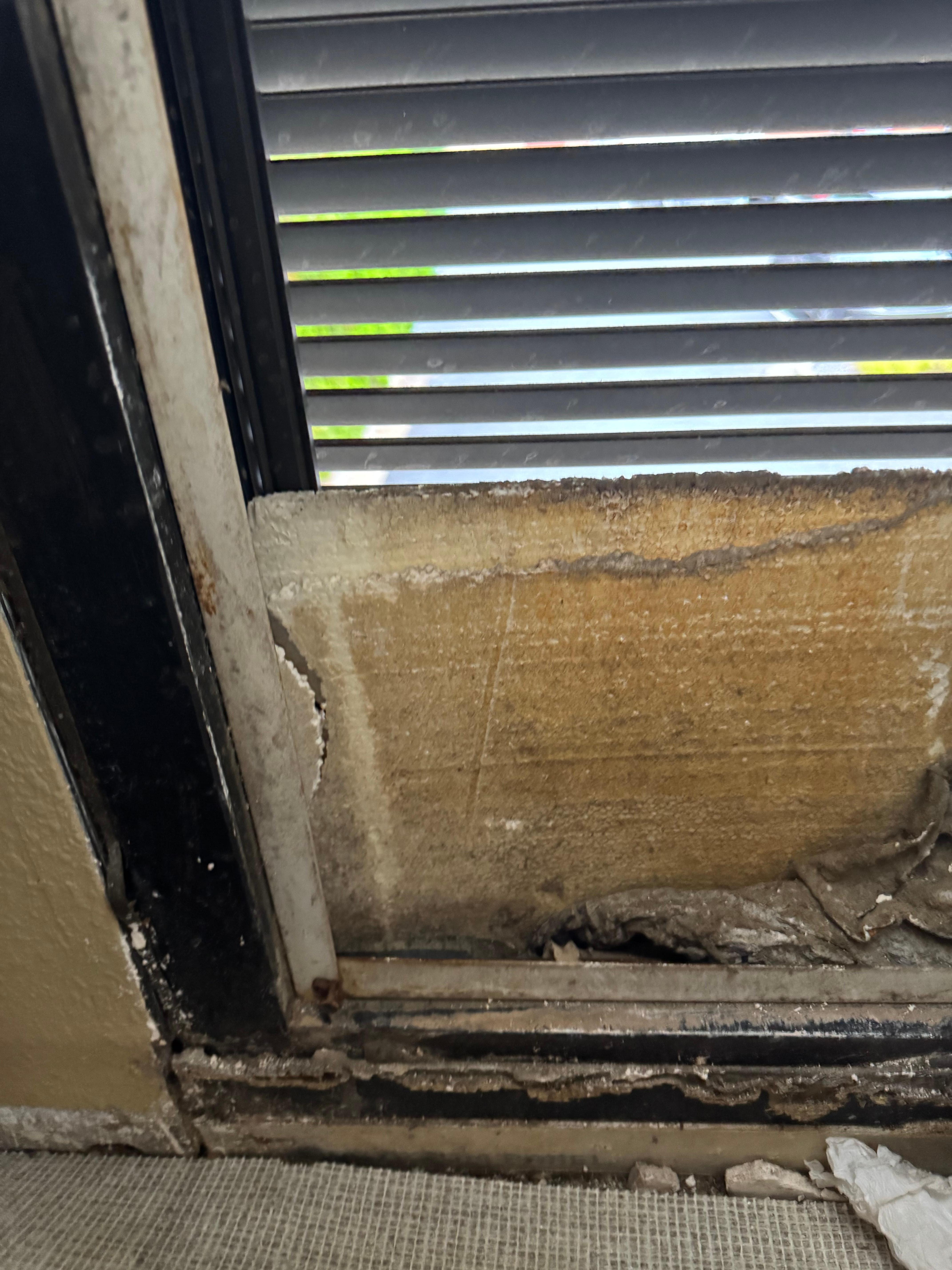 Nothing covering that vent. No screen, no glass. Just a board leaved against it.