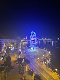 View from the hotel bar and restaurant.