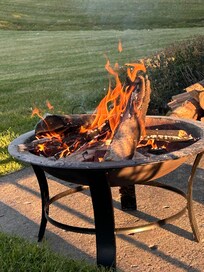 They had a nice firepit for building fires!