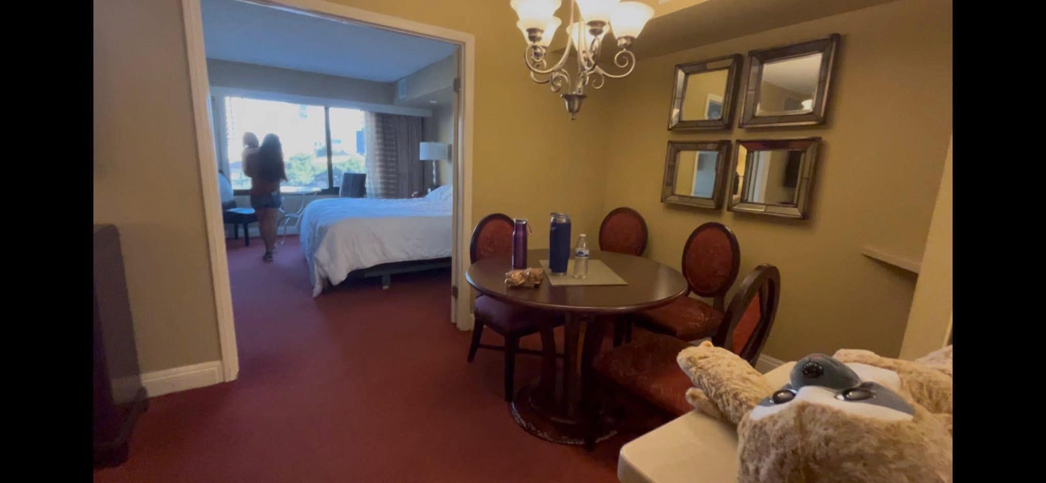 Dining area & bedroom