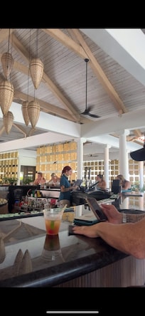 Main bar located outside lobby