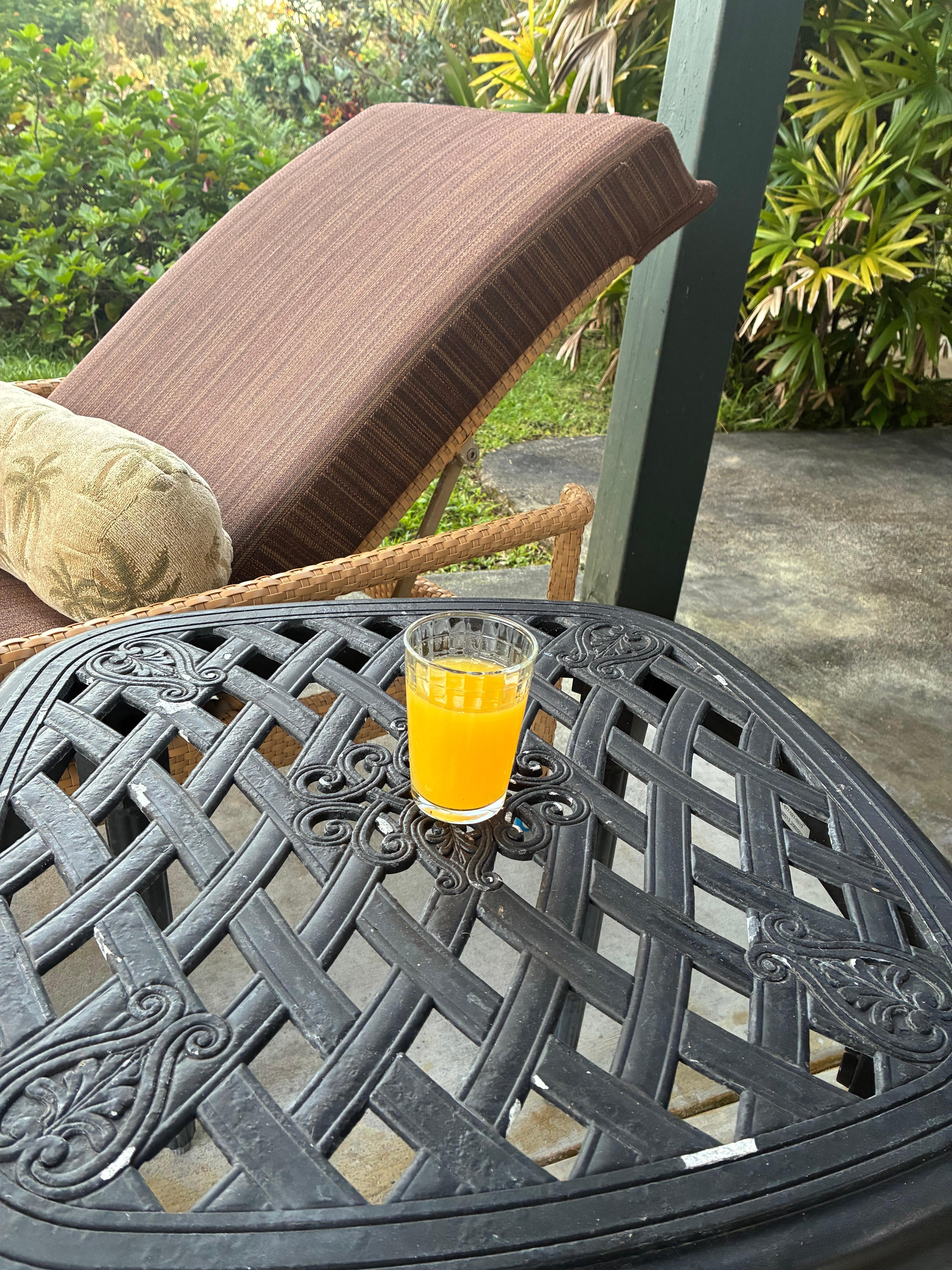 Fresh squeezed fruit juice