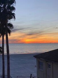 View from the condo. Beautiful sunsets!