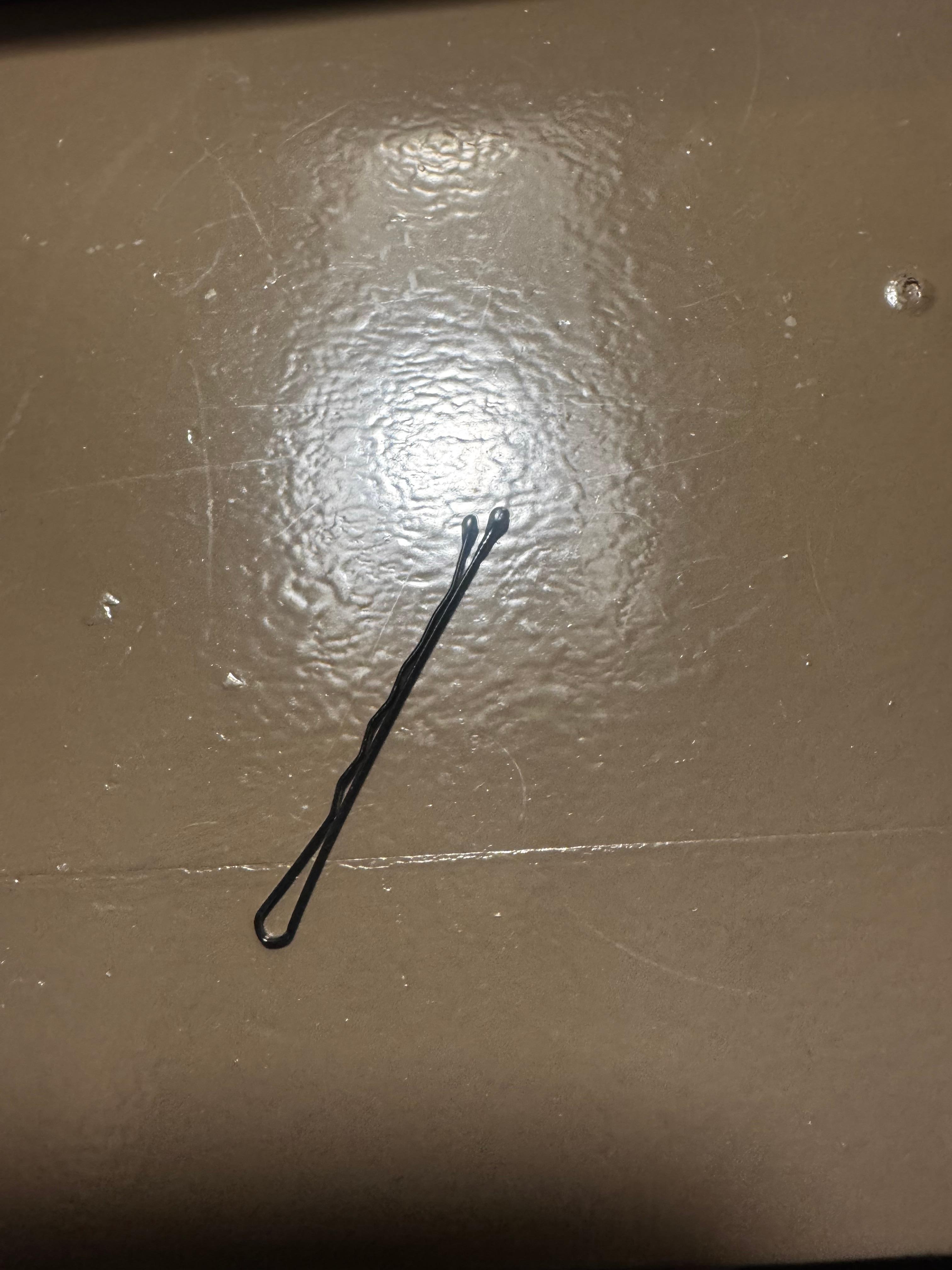 No clean room :( 
Hair, and hair clips in the floor and counter 