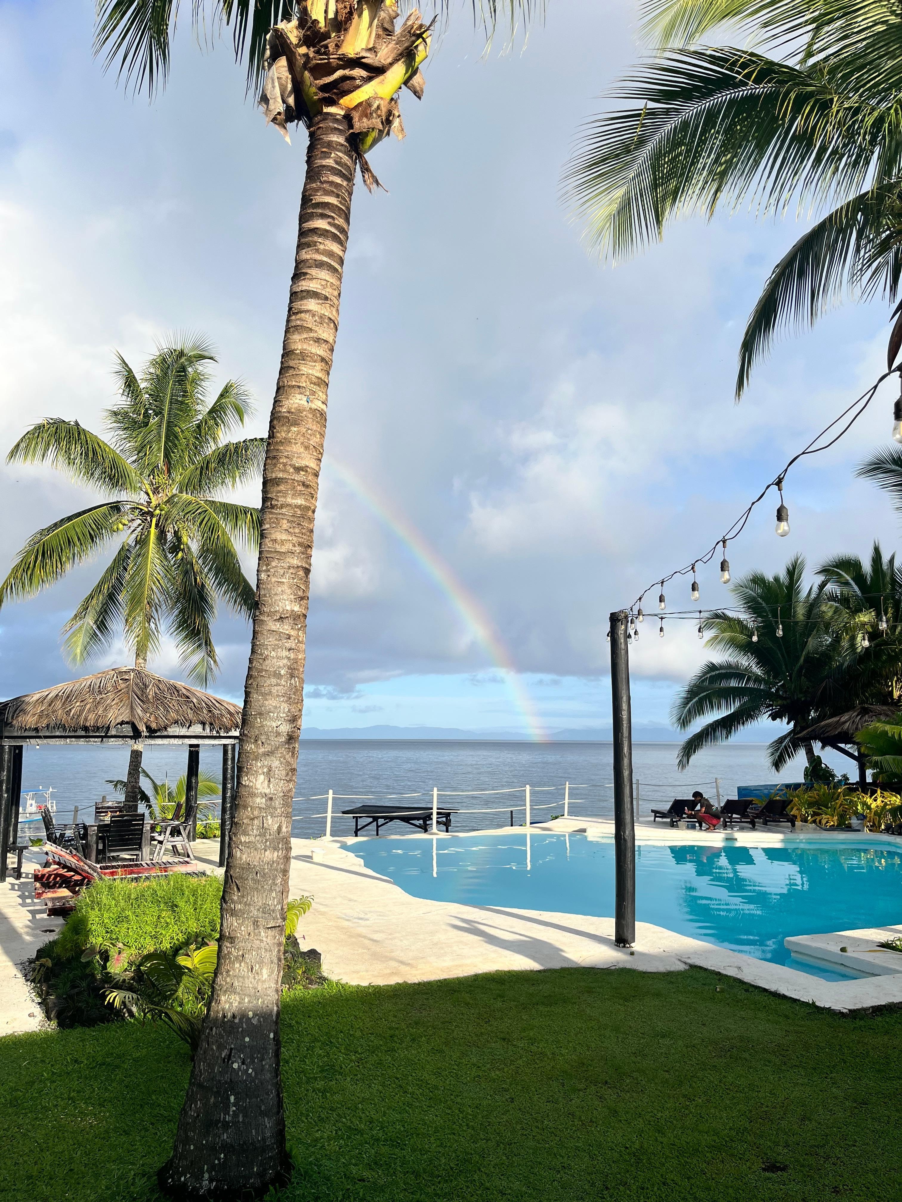 Rainbow over Rainbow Reef!