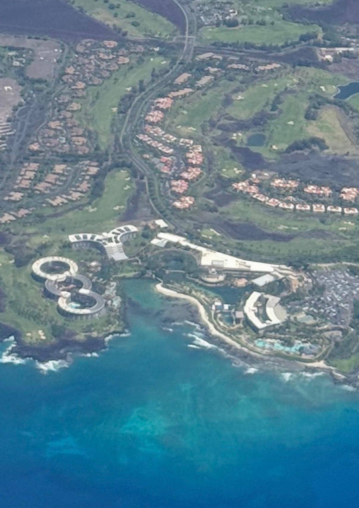 Aerial view of resort 