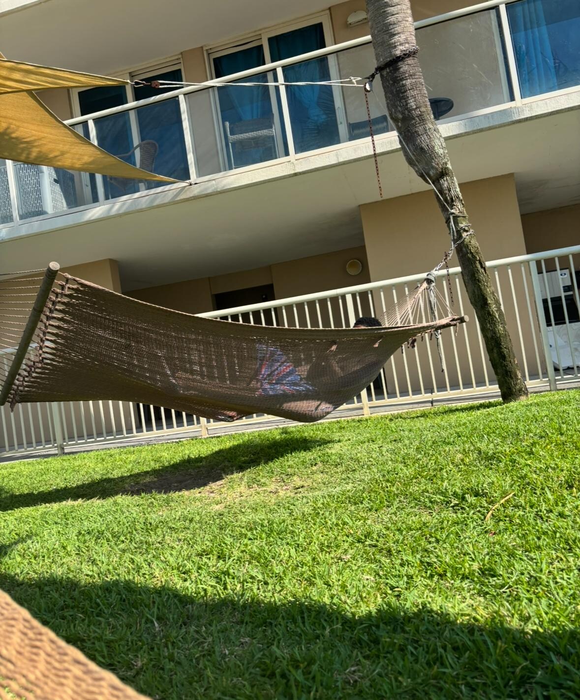Hammocks by the pool area