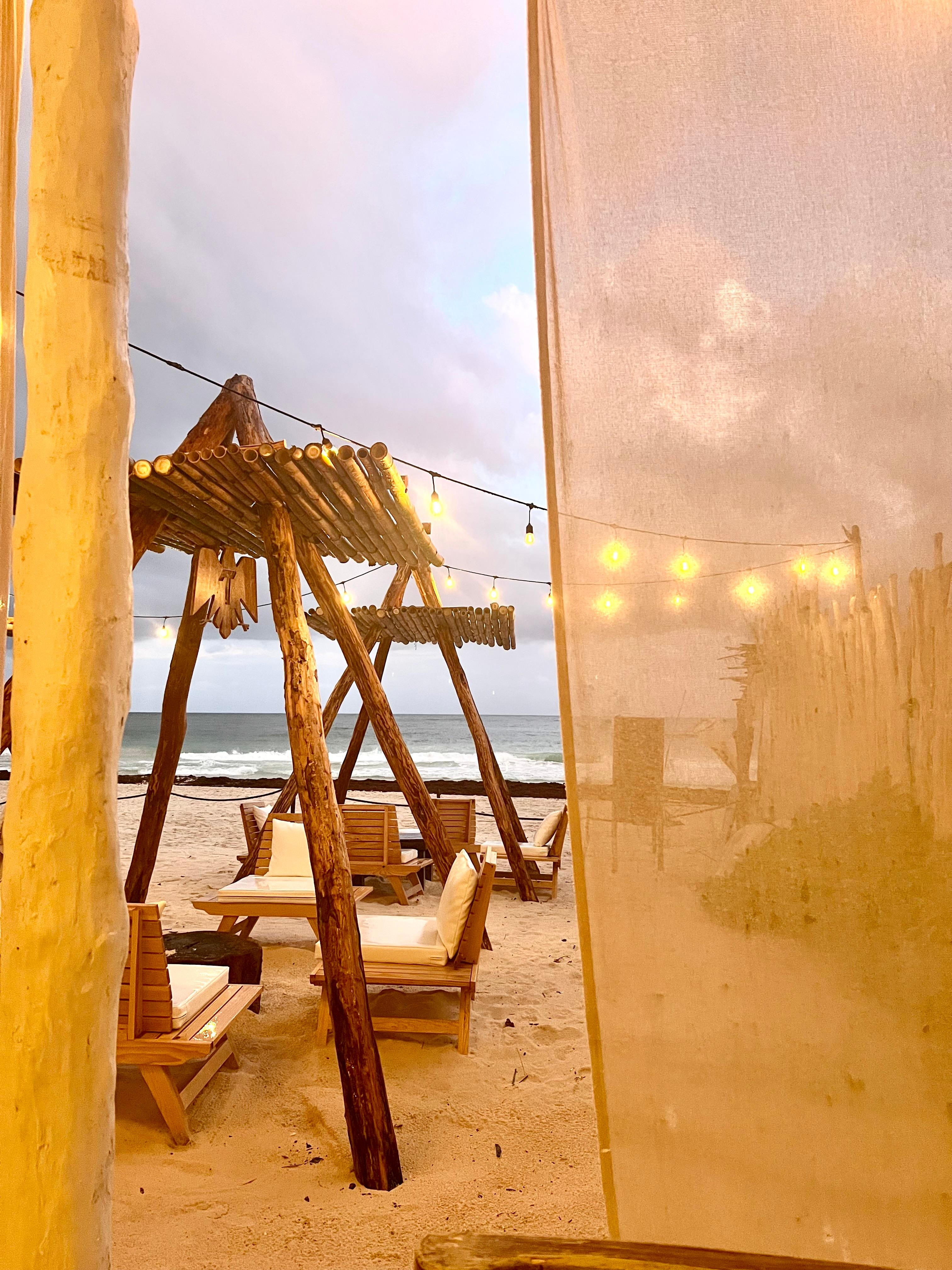 sunset from the restaurant