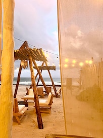 sunset from the restaurant