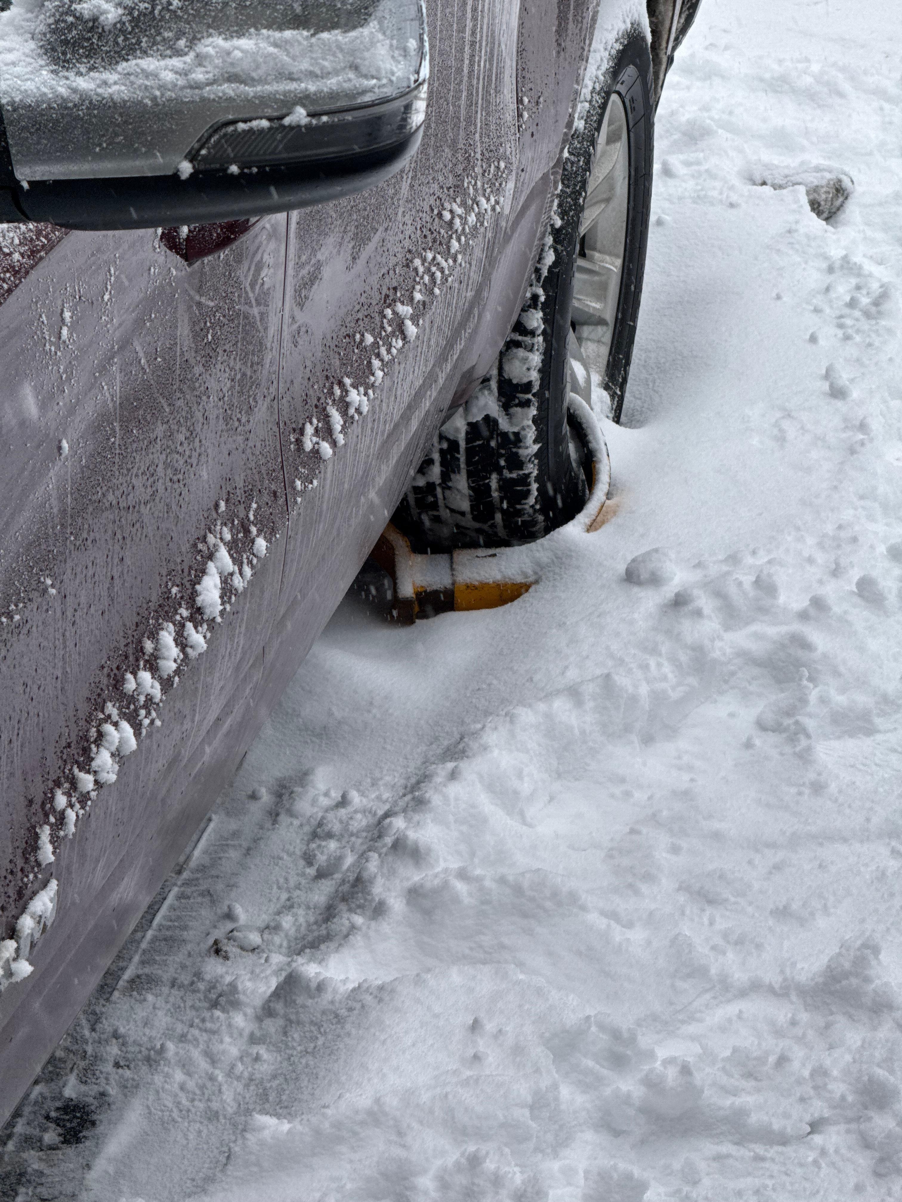 My vehicle booted without any prior notice on the morning of most powder in Vail. 