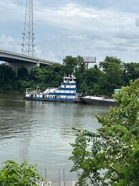 Loved watching the tugboat taking cargo they are very quiet