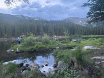 The backyard at St. Mary's Glacier Retreat