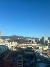 ホテルの部屋からの風景(正面に宗廟が見えます)