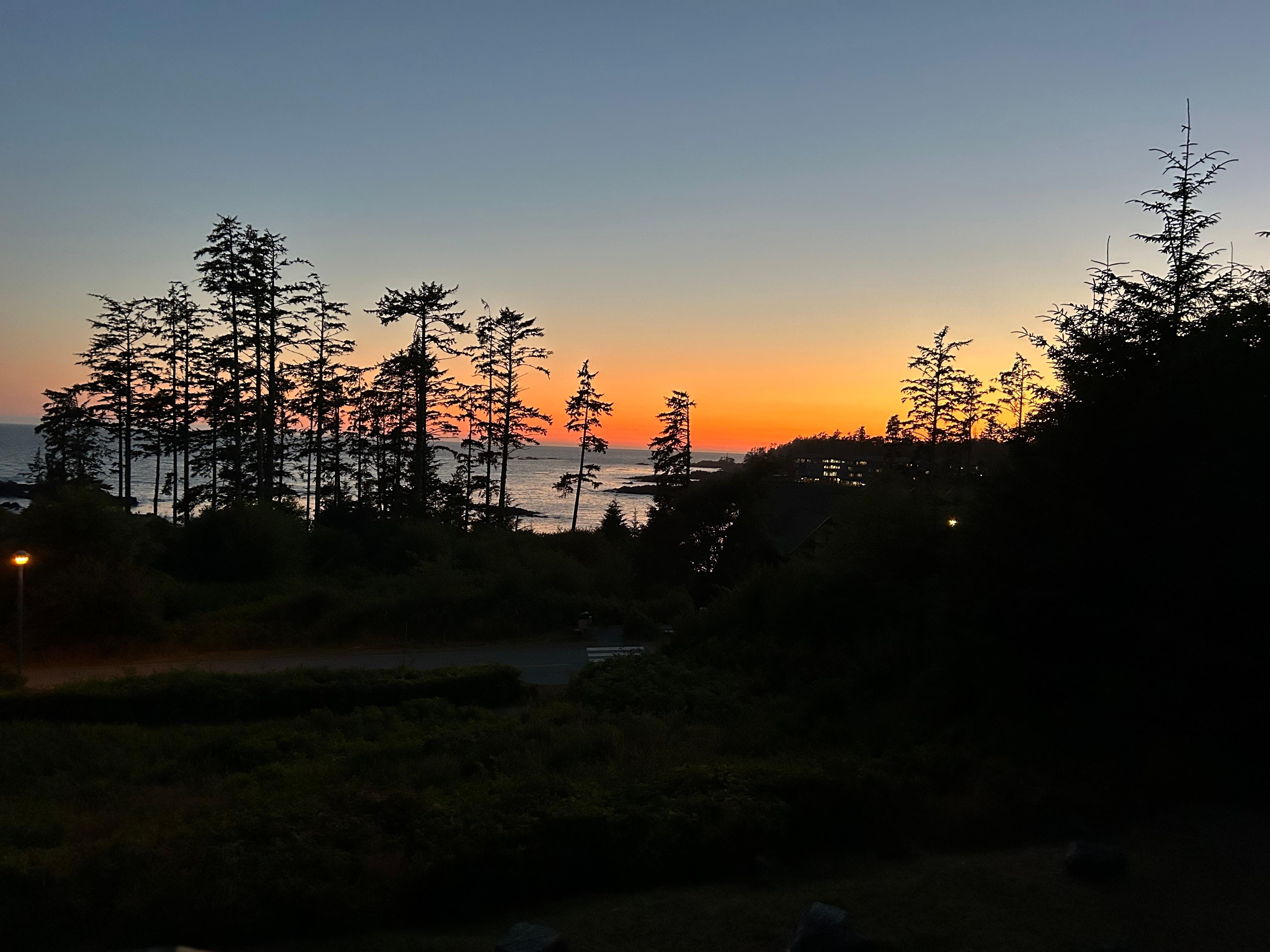 Sunset from the deck of the condo