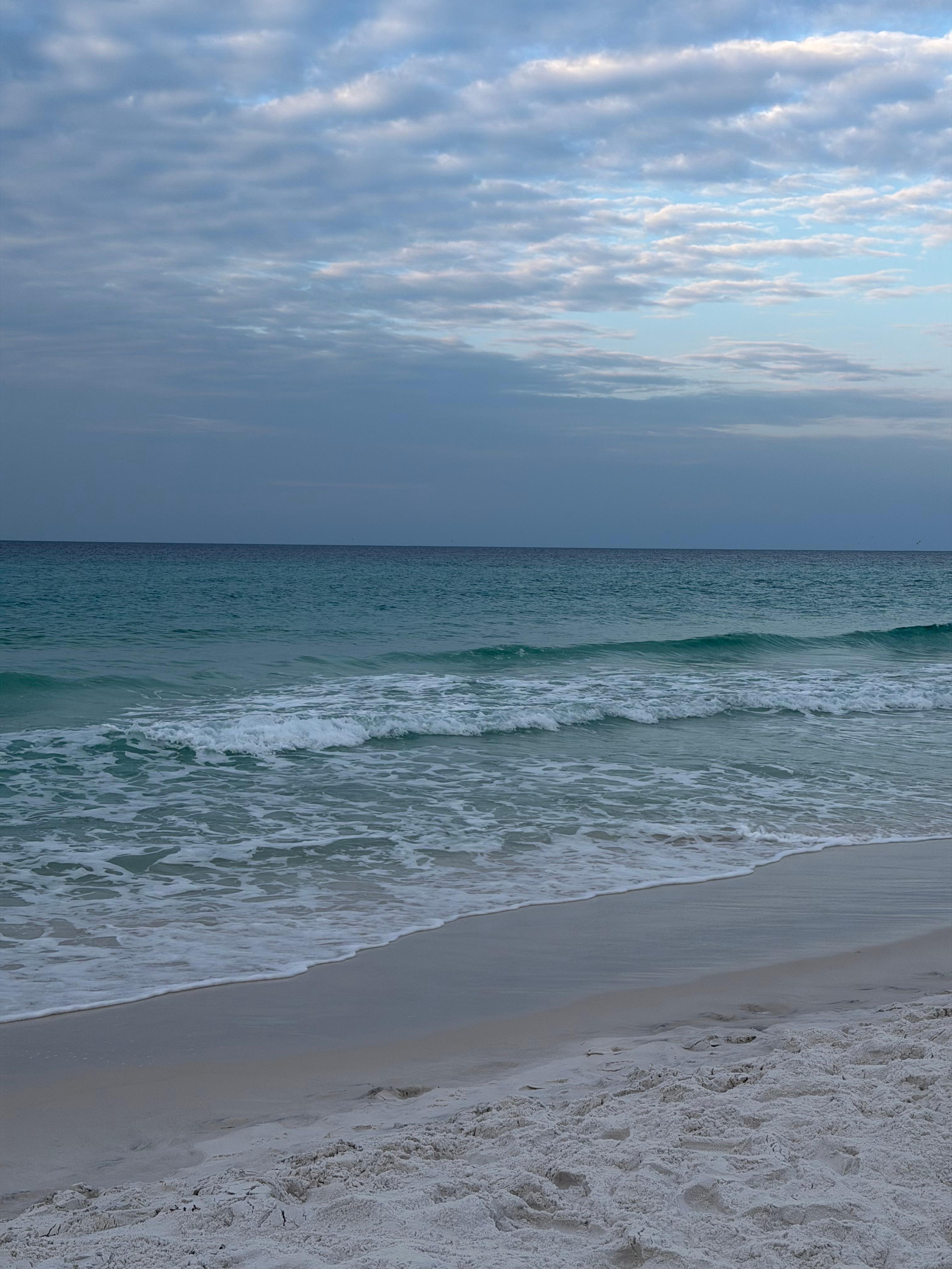 Beautiful view of the beach. 