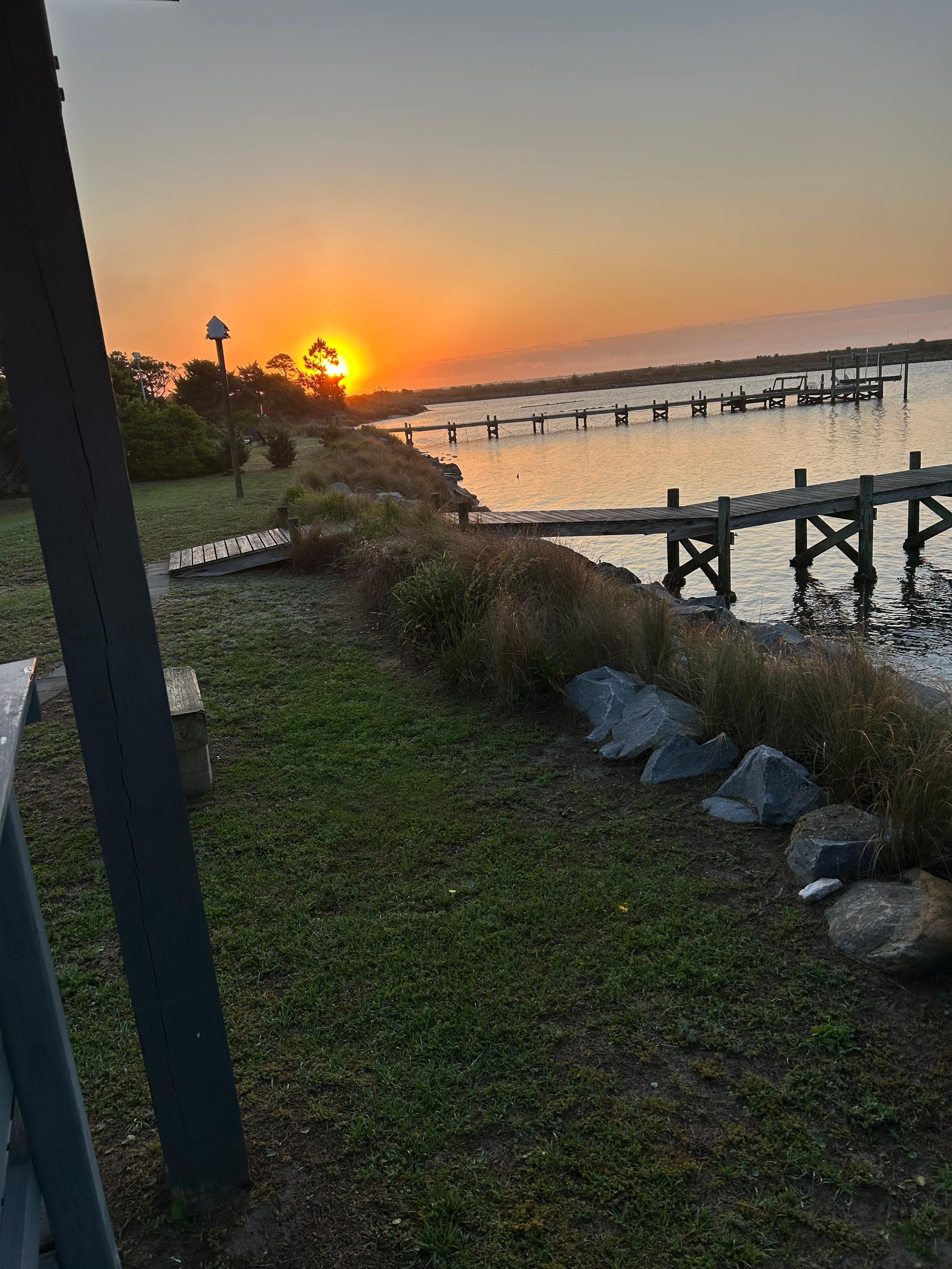 Sunrise looking East.