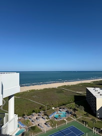 Upstairs patio view